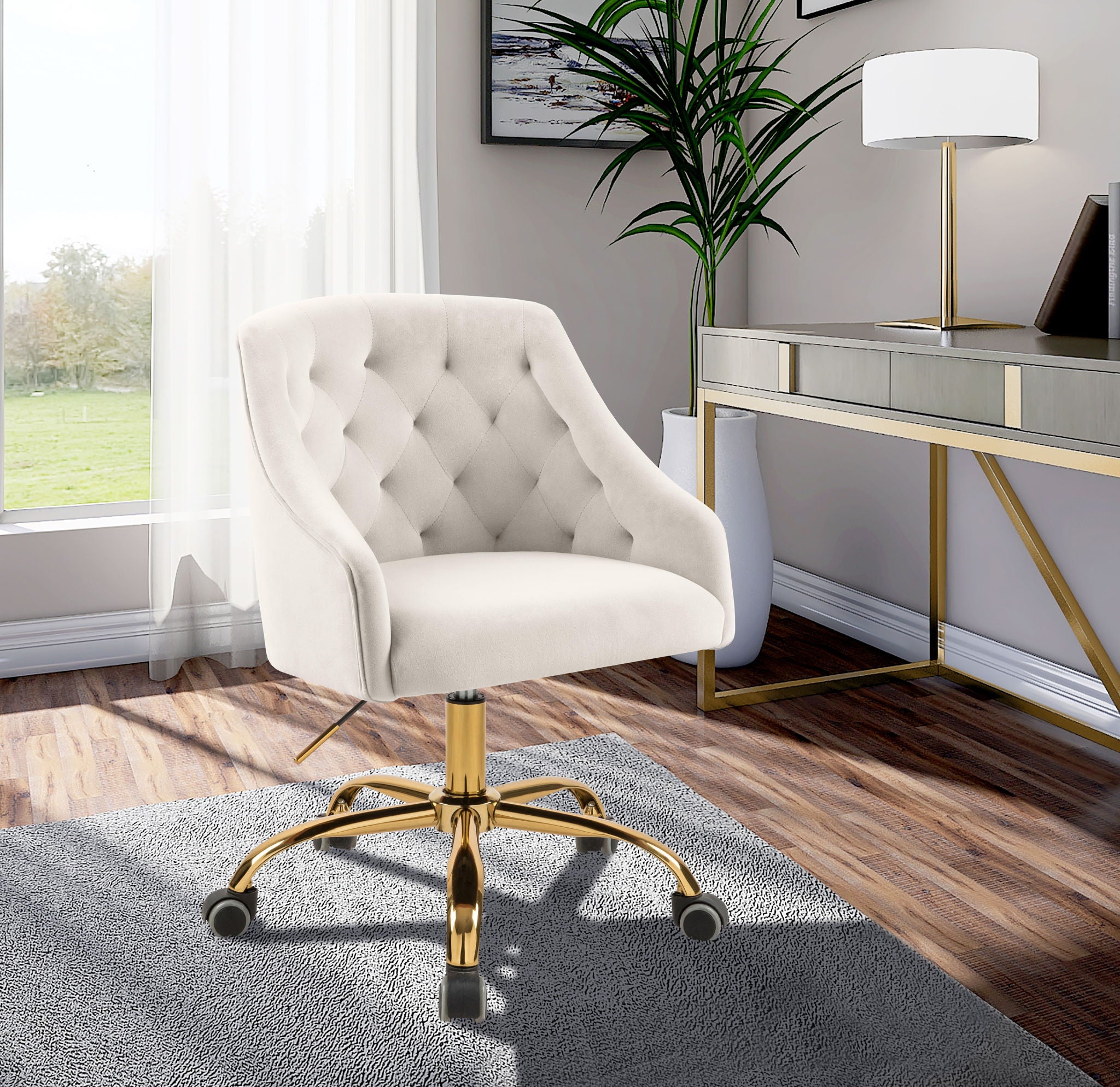 Arden - Office Chair with Gold Legs - Urban Living Furniture (Los Angeles, CA)