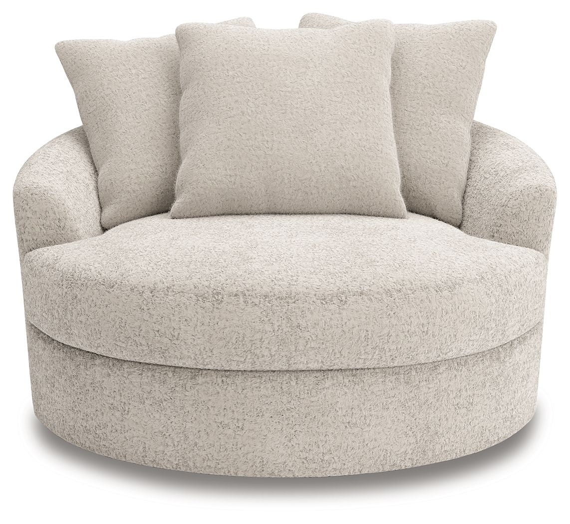 Cuddle Plush - Arctic - Oversized Swivel Accent Chair - Urban Living Furniture (Los Angeles, CA)