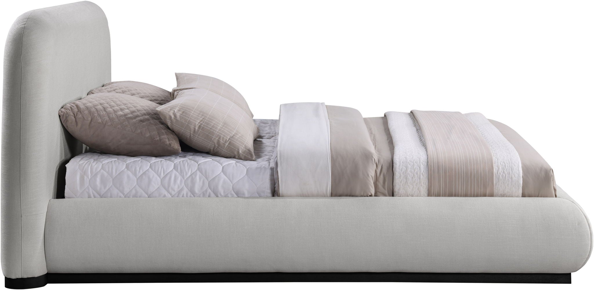 Vaughn - Chenille Bed With Black Base - Urban Living Furniture (Los Angeles, CA)