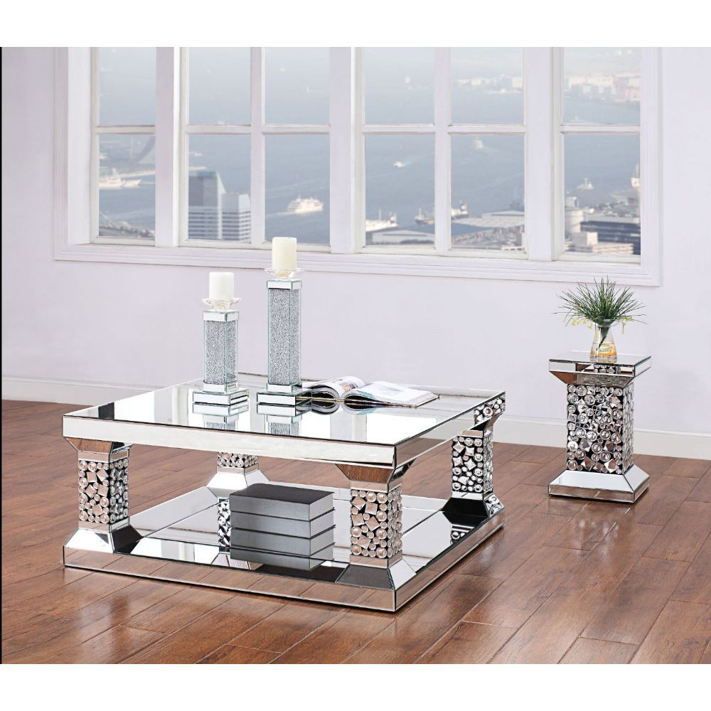 Kachina - Coffee Table - Mirrored & Faux Gems - Urban Living Furniture (Los Angeles, CA)