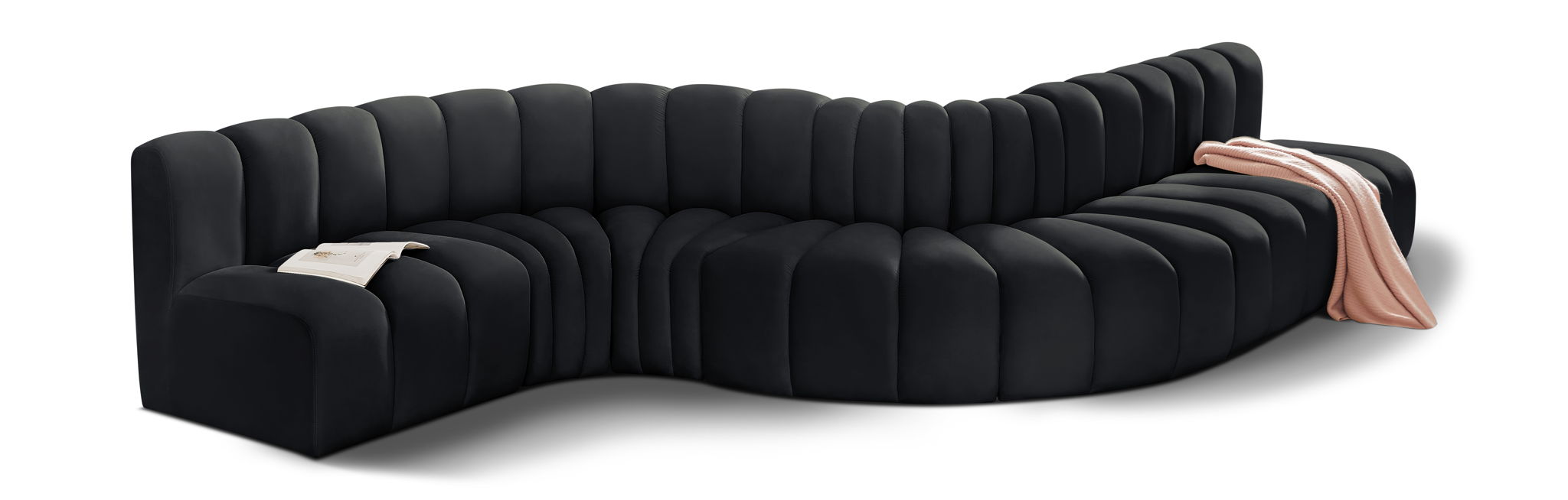 Arc - Velvet 7 Piece Modular Sofa - Urban Living Furniture (Los Angeles, CA)