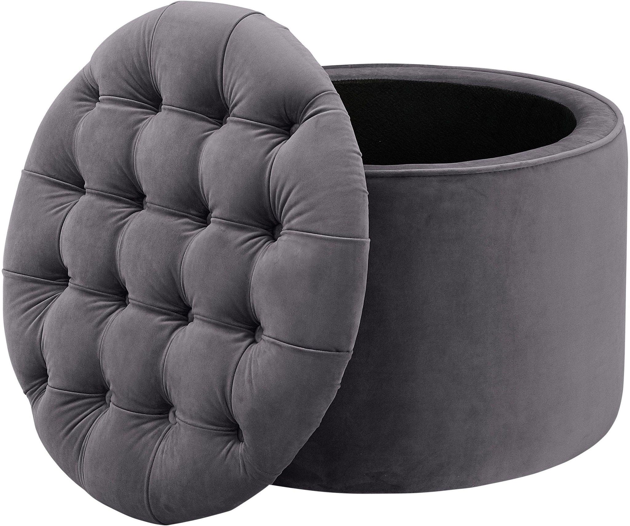 Queen - Velvet Storage Ottoman - Urban Living Furniture (Los Angeles, CA)