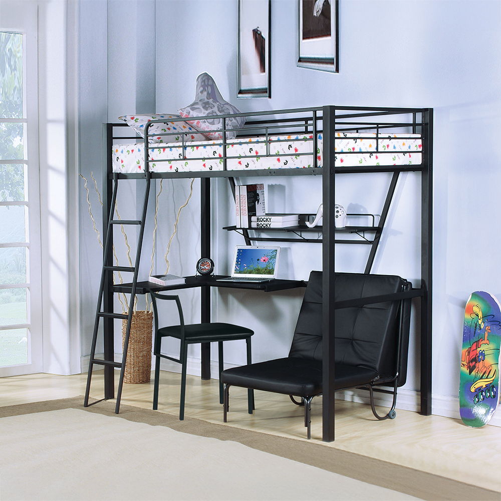 Senon - Chair - Silver & Black - Urban Living Furniture (Los Angeles, CA)
