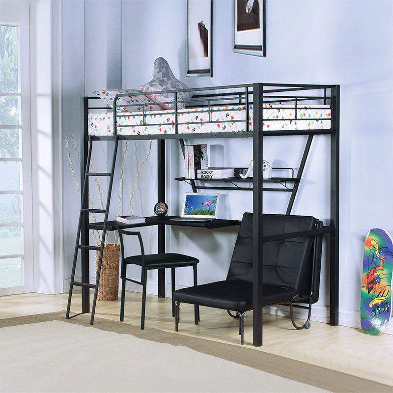Senon - Chair - Silver & Black - Urban Living Furniture (Los Angeles, CA)