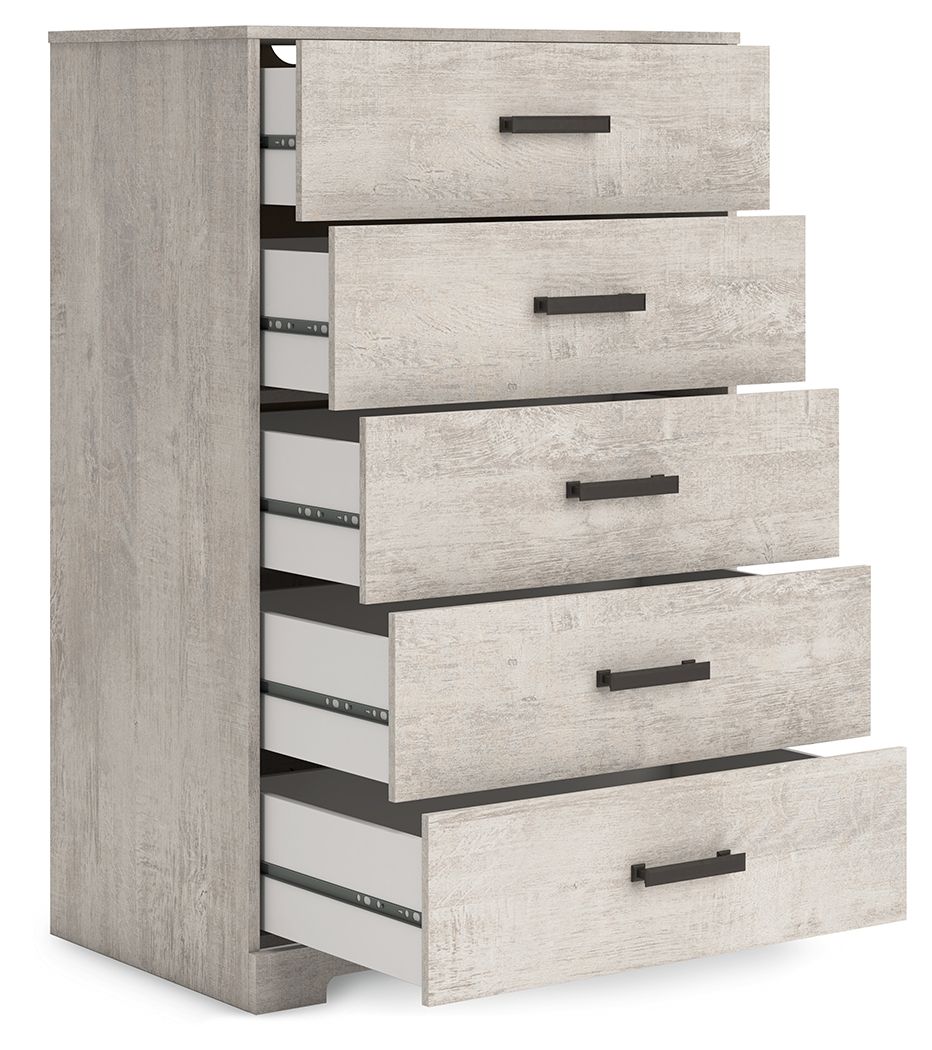 Shawburn - Gray - Five Drawer Chest - Urban Living Furniture (Los Angeles, CA)