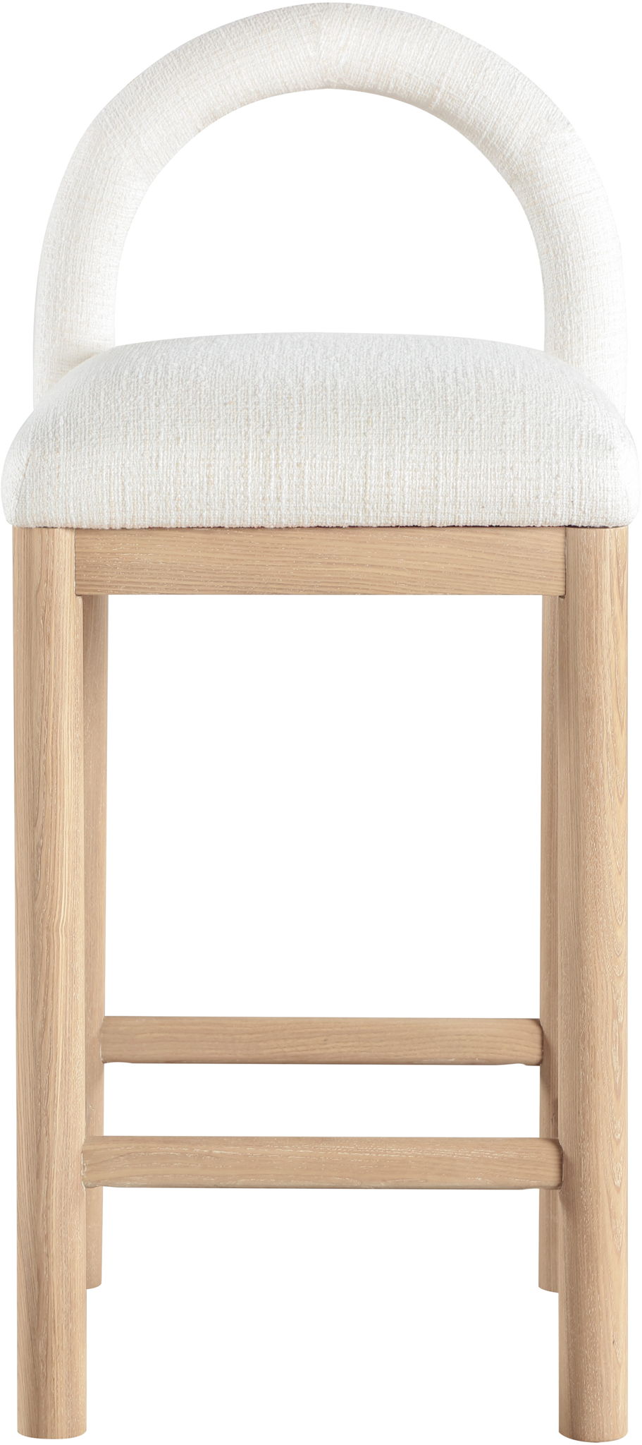 Conrad - Linen Counter Stool With Natural Legs - Urban Living Furniture (Los Angeles, CA)