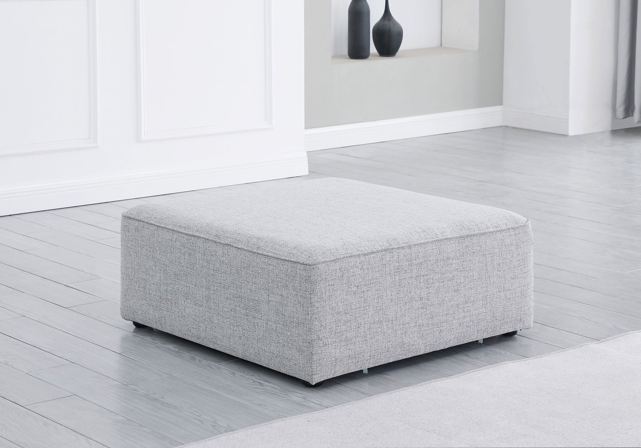 Cube - Linen Ottoman - Urban Living Furniture (Los Angeles, CA)
