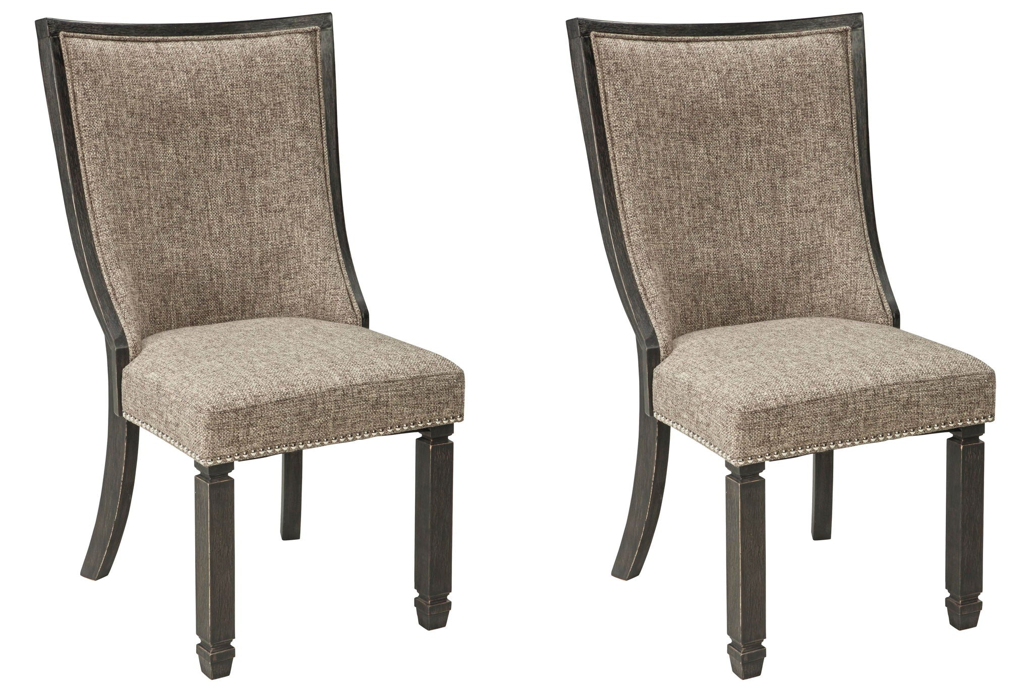 Tyler Creek - Dining UPH Side Chair (Set of 2) - Framed Back - Black / Grayish Brown - Urban Living Furniture (Los Angeles, CA)