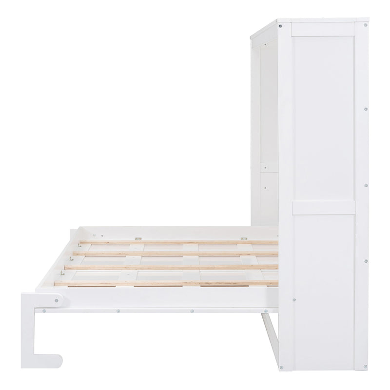 Queen Size, Murphy Wall Bed - White