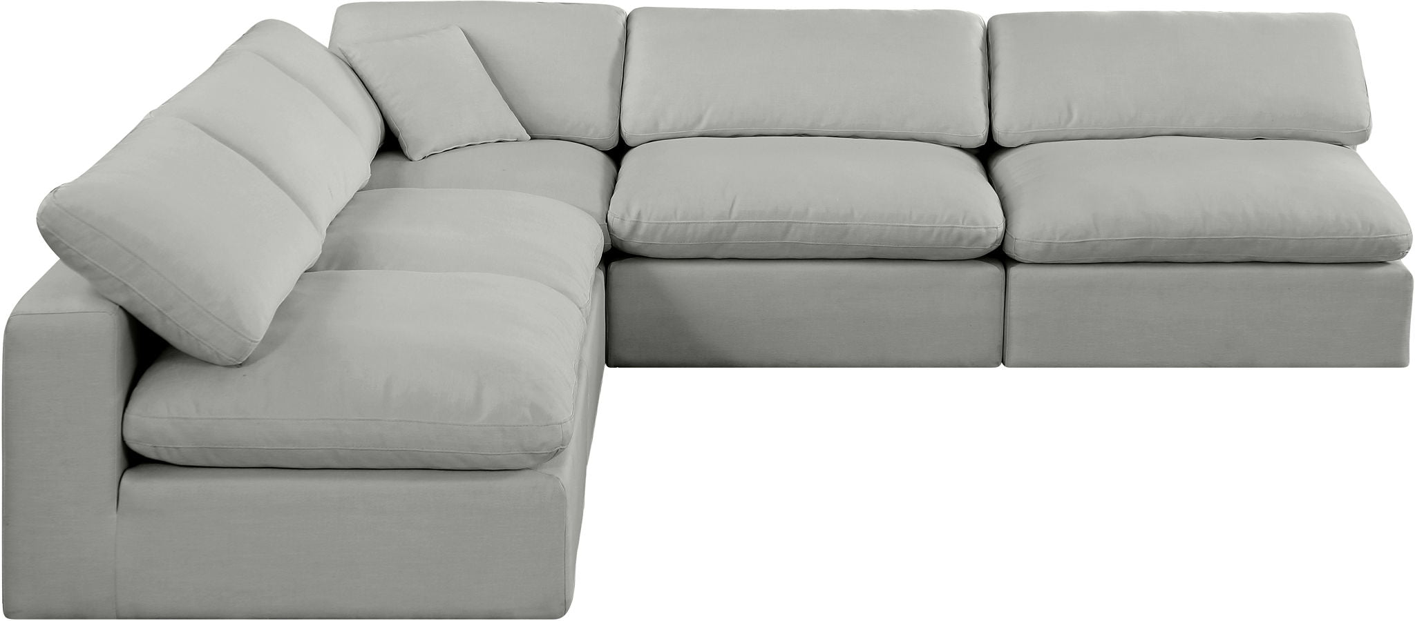 Comfy - 5 Piece Linen Modular Corner Armless Sectional - Urban Living Furniture (Los Angeles, CA)