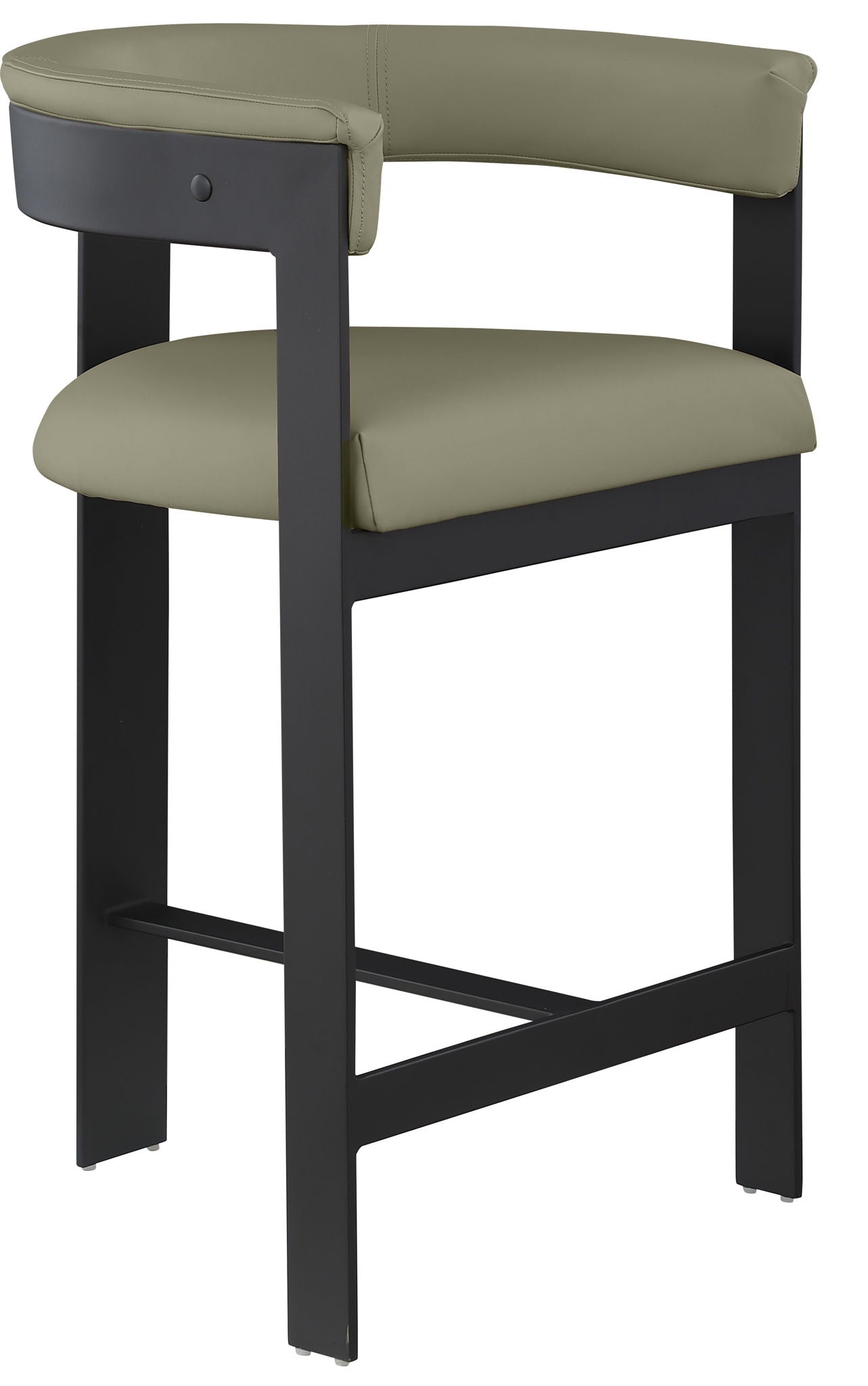 Romeo - Faux Leather Counter Stool With Black Base (Set of 2) - Urban Living Furniture (Los Angeles, CA)