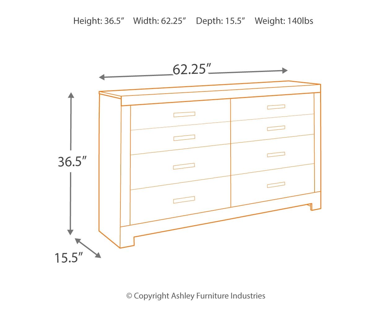 Culverbach - Dresser - Urban Living Furniture (Los Angeles, CA)