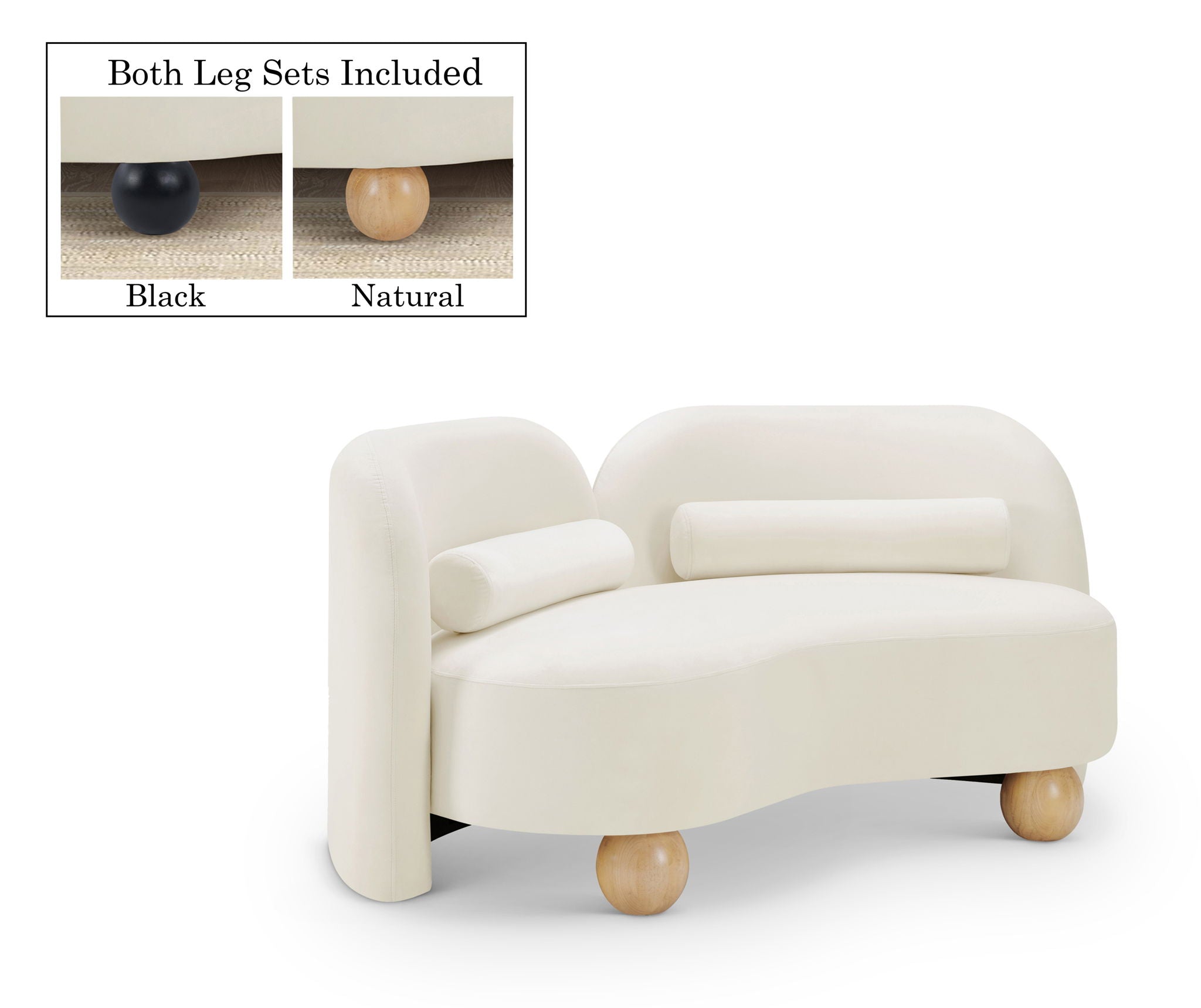 Daphne - Velvet Loveseat - Urban Living Furniture (Los Angeles, CA)