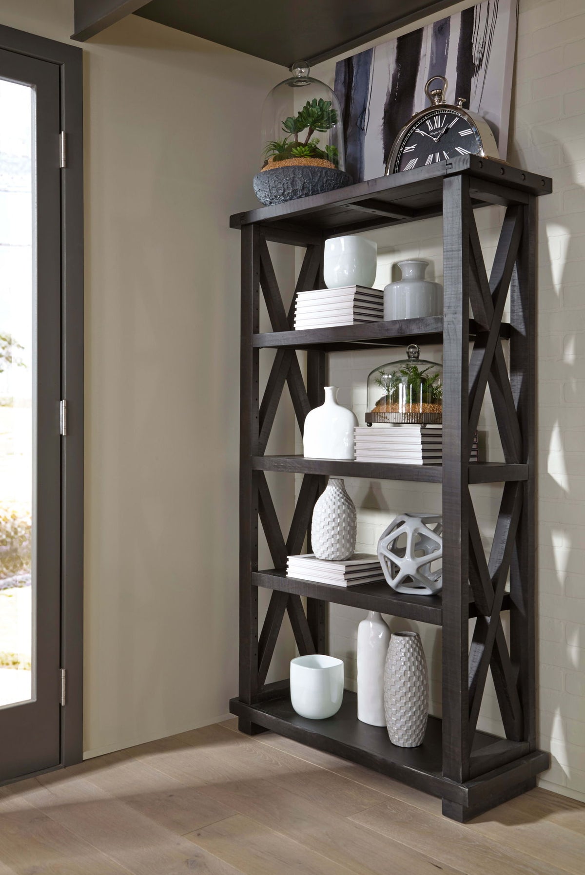 Yosemite - Solid Wood Bookcase - Cafe