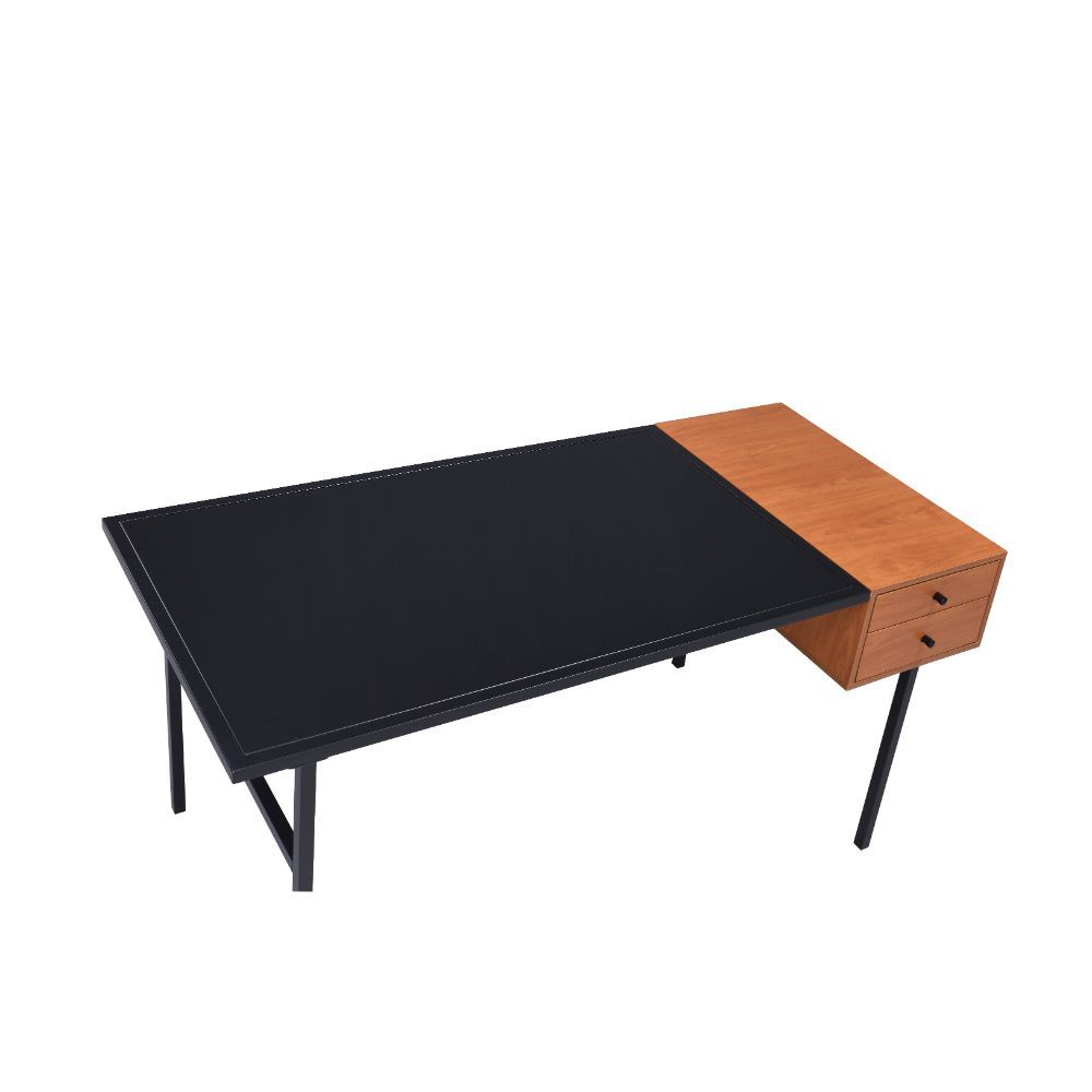 Oaken - Desk - Honey Oak & Black - Urban Living Furniture (Los Angeles, CA)