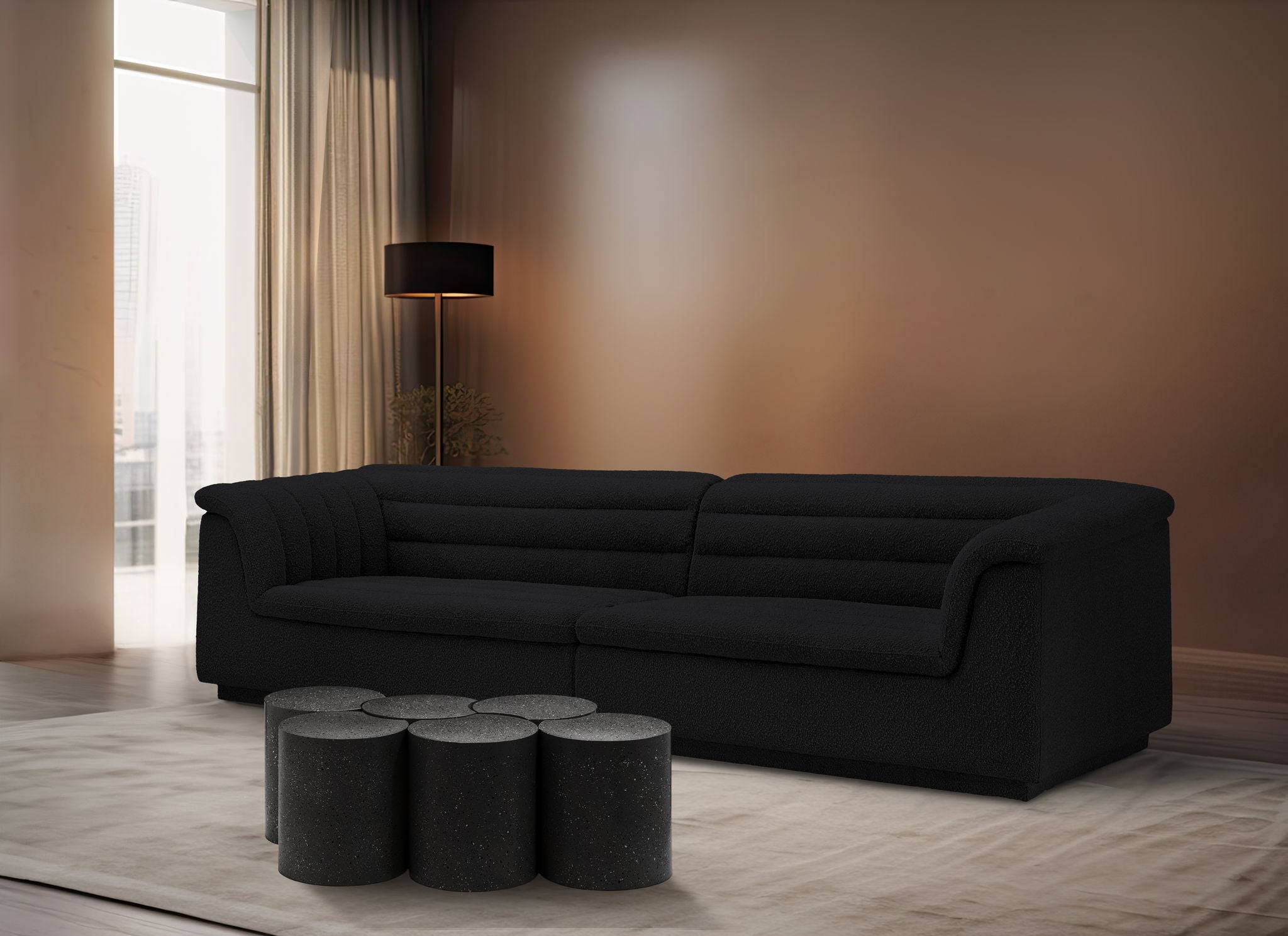 Dimple - 6 Piece Modular Coffee Table - Terazzo Finish - Urban Living Furniture (Los Angeles, CA)