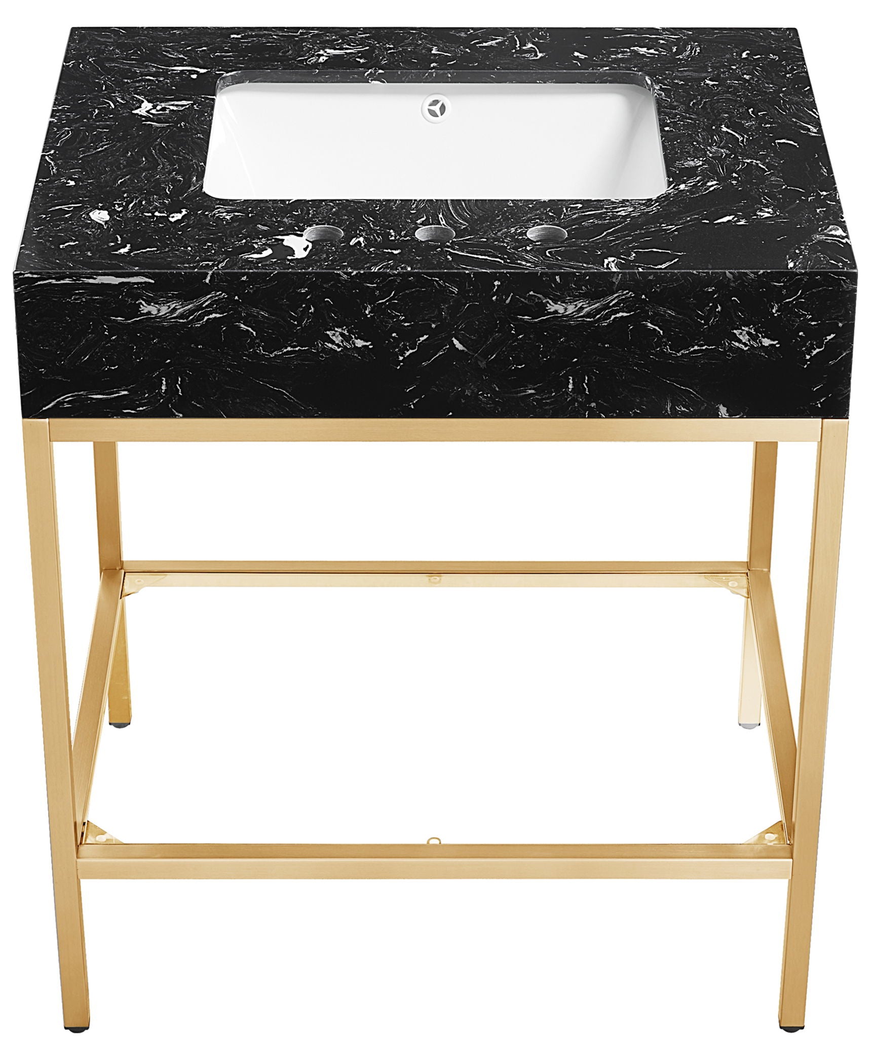 Marmo - Engineered Marble Bathroom Vanity With Gold Base - Urban Living Furniture (Los Angeles, CA)