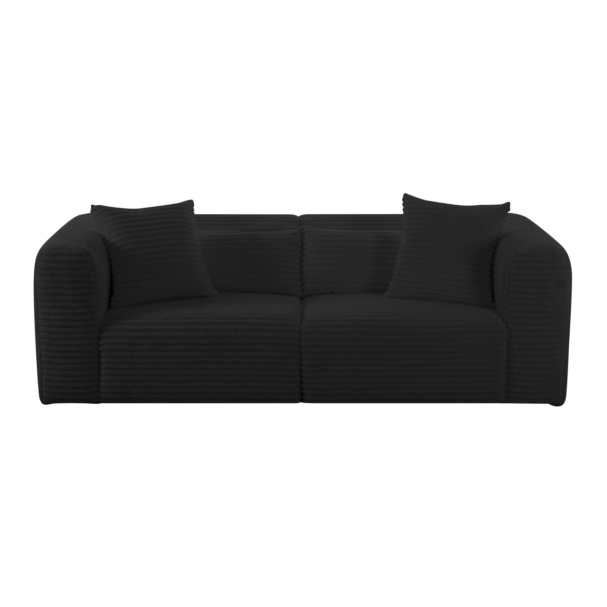 Tarra - Fluffy Oversized Corduroy Modular Loveseat - Urban Living Furniture (Los Angeles, CA)