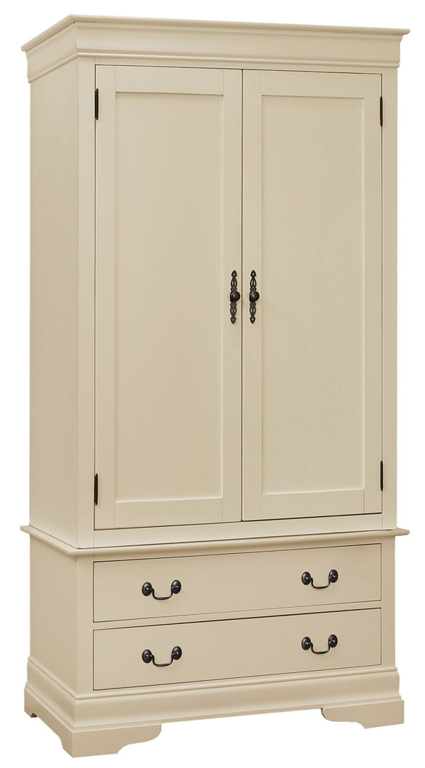 Elegant Traditional Armoire - Beige