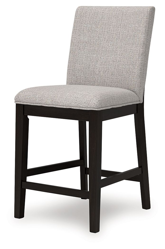 Neymorton - Upholstered Barstool (Set of 2) - Dark Grayish Brown - Urban Living Furniture (Los Angeles, CA)