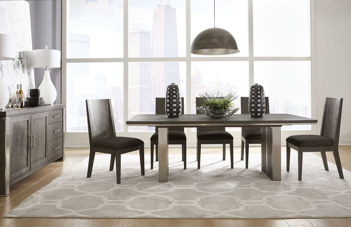 Plata - Extension Dining Table - Thunder Gray