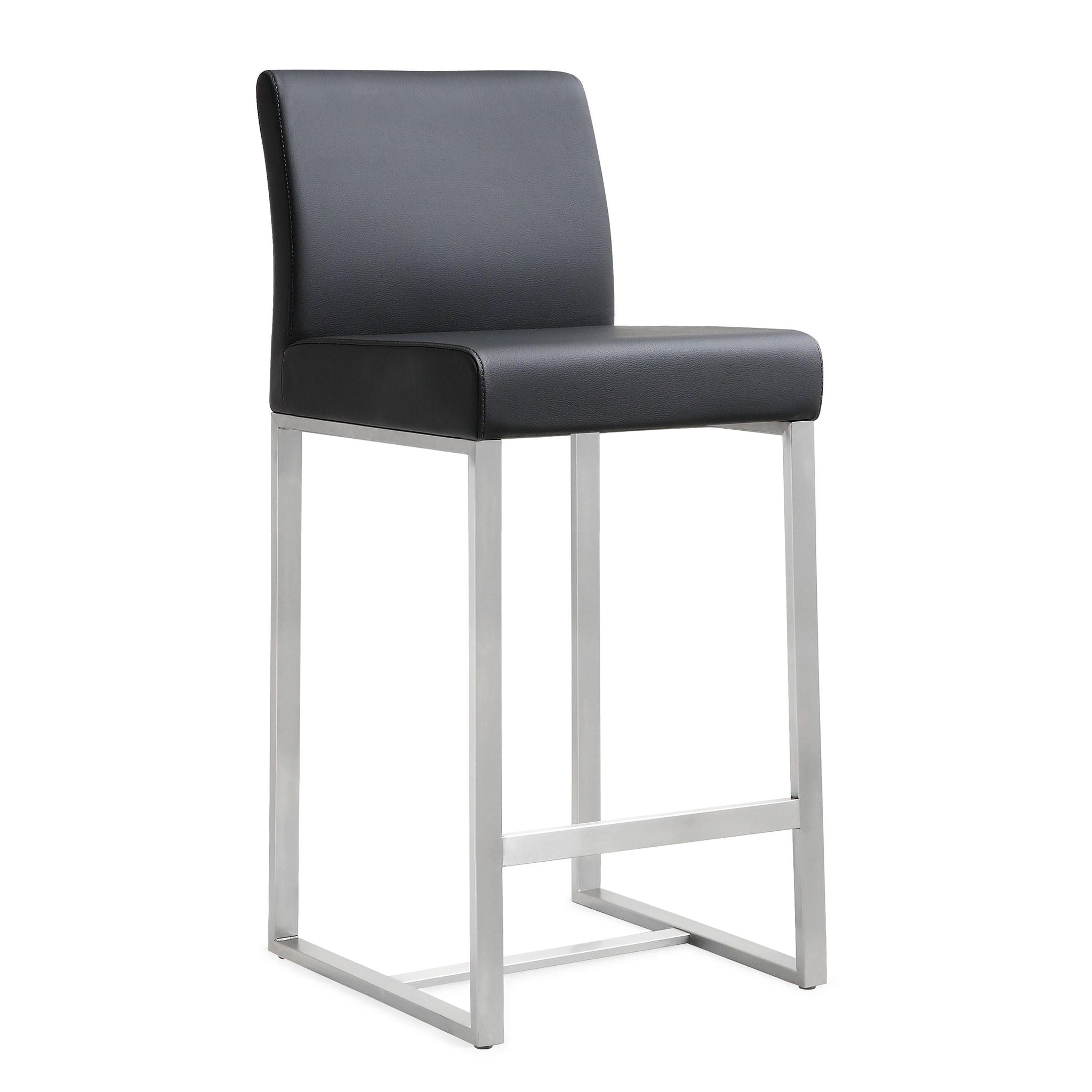 Denmark - Stainless Steel Counter Stool (Set of 2) - Urban Living Furniture (Los Angeles, CA)