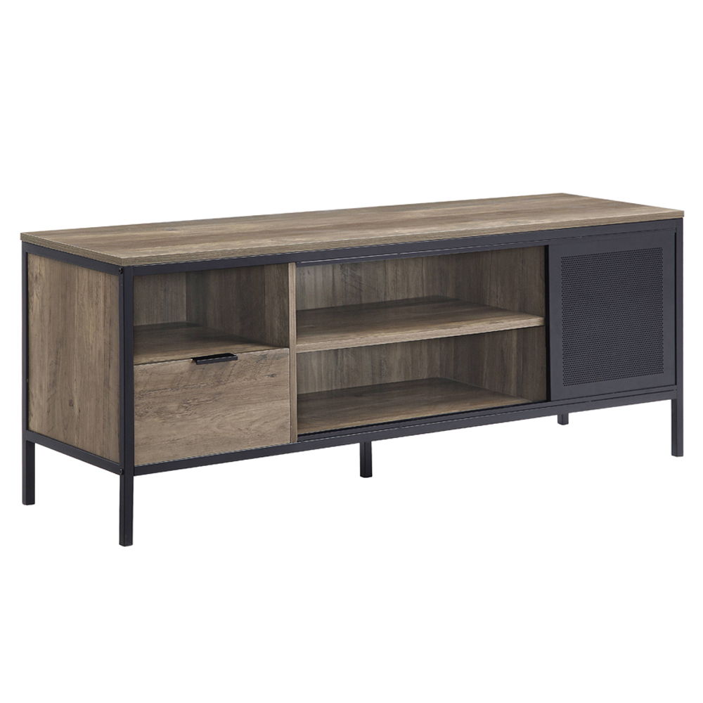 Nantan - 21" TV Stand - Rustic Oak & Black - Urban Living Furniture (Los Angeles, CA)