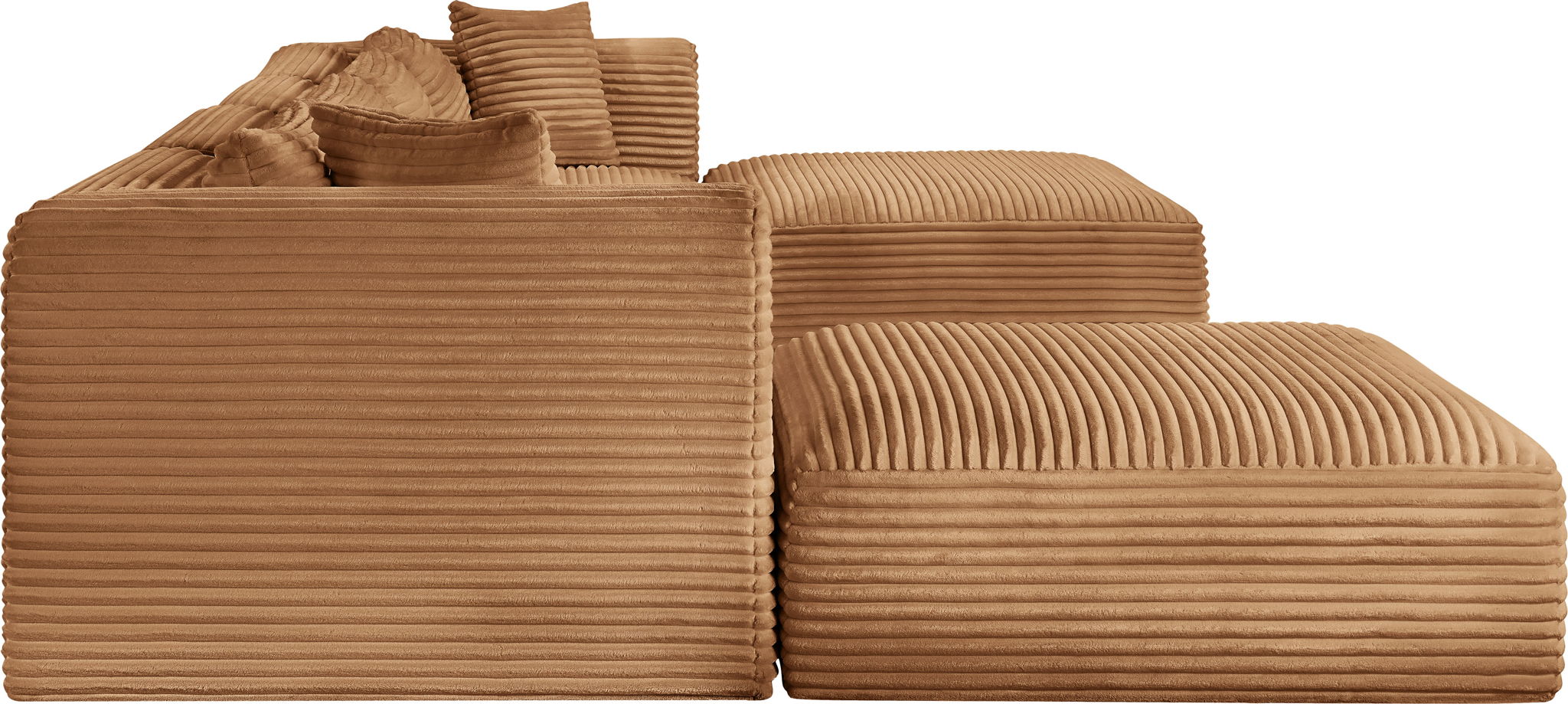 Shaggy - Fabric 6 Piece Modular Sectional With 2 Ottomans - Urban Living Furniture (Los Angeles, CA)