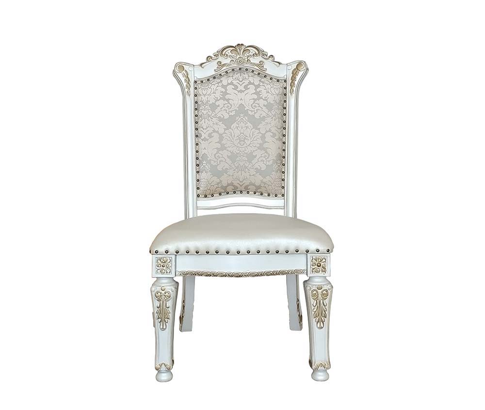 Vendome - Side Chair (Set of 2) - Synthetic Leather & Antique Pearl - Urban Living Furniture (Los Angeles, CA)