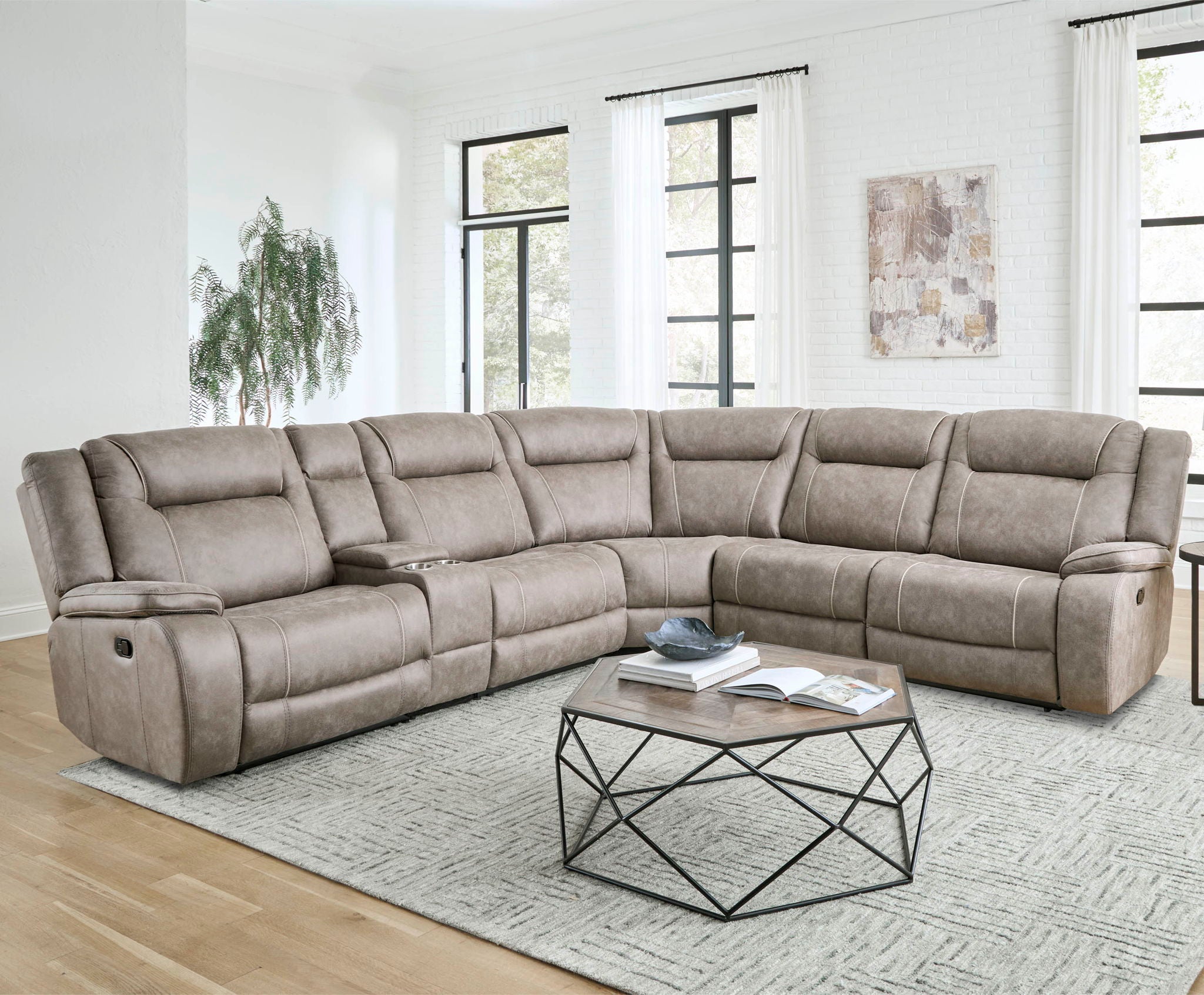 Blake - Manual Left Arm Facing Recliner - Desert Taupe