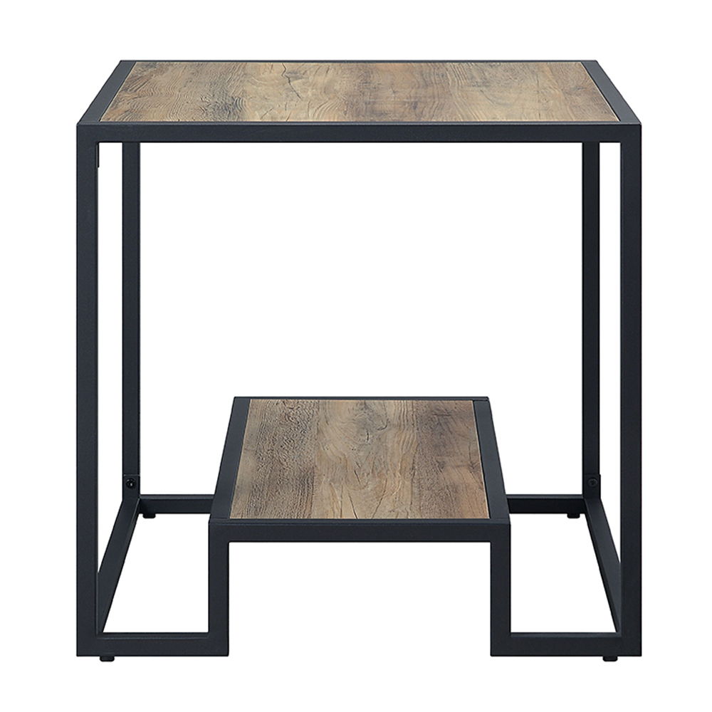Idella - End Table - Rustic Oak & Black - Urban Living Furniture (Los Angeles, CA)