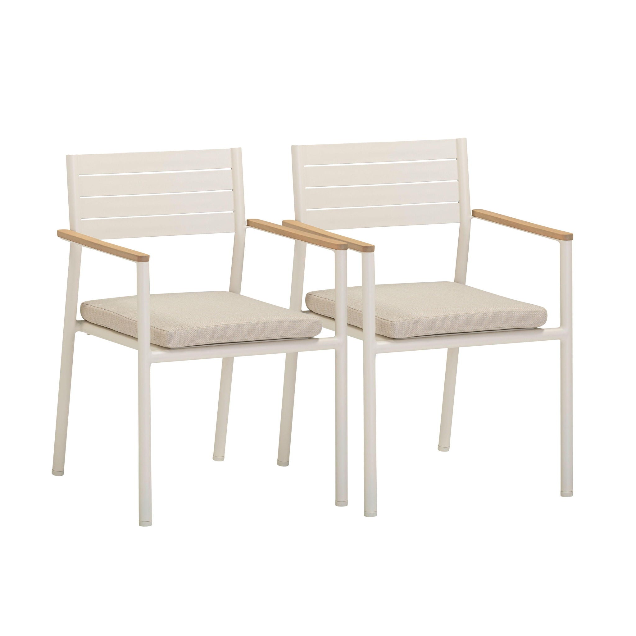Sardinia - Outdoor Dining Chair (Set of 2) - Cream - Urban Living Furniture (Los Angeles, CA)