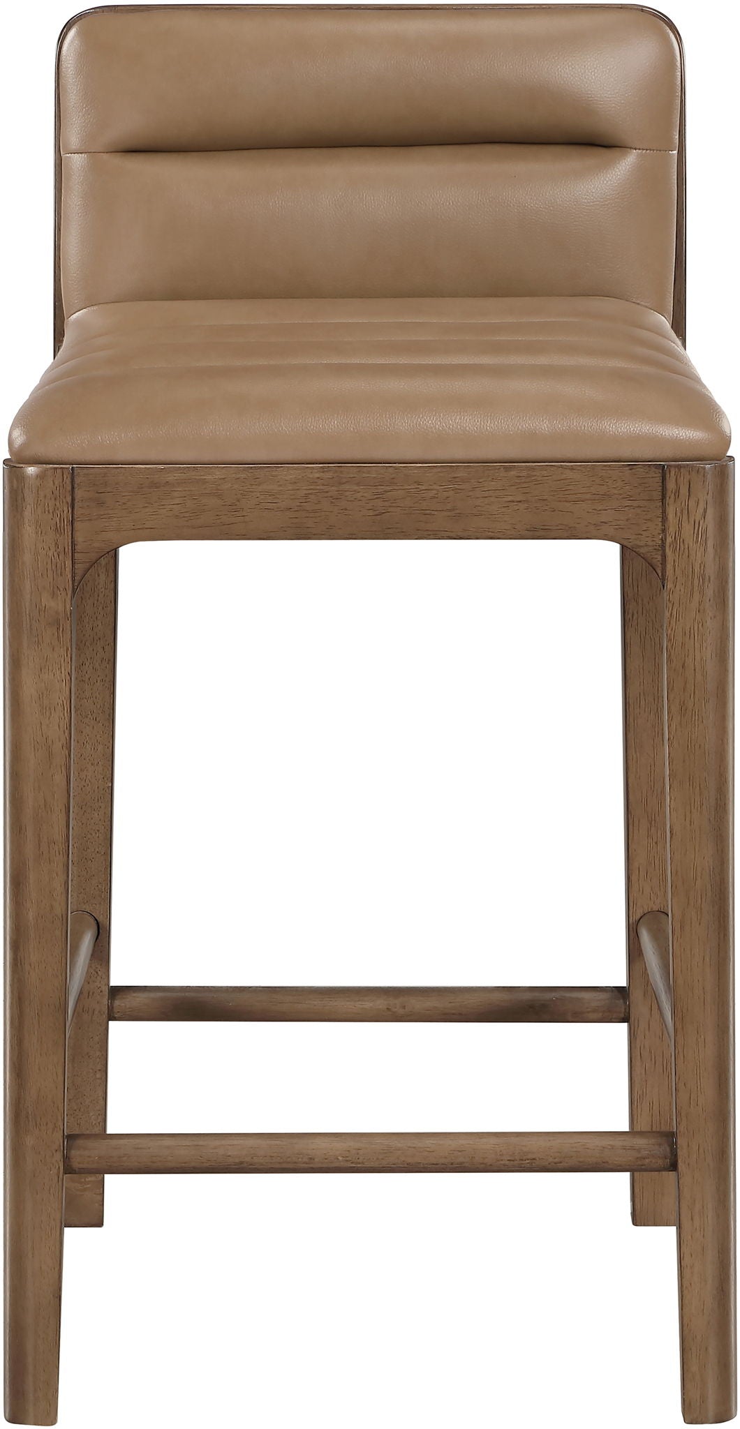 Ellis - Vegan Leather Upholstered Counter Stool (Set of 2) - Tan - Urban Living Furniture (Los Angeles, CA)
