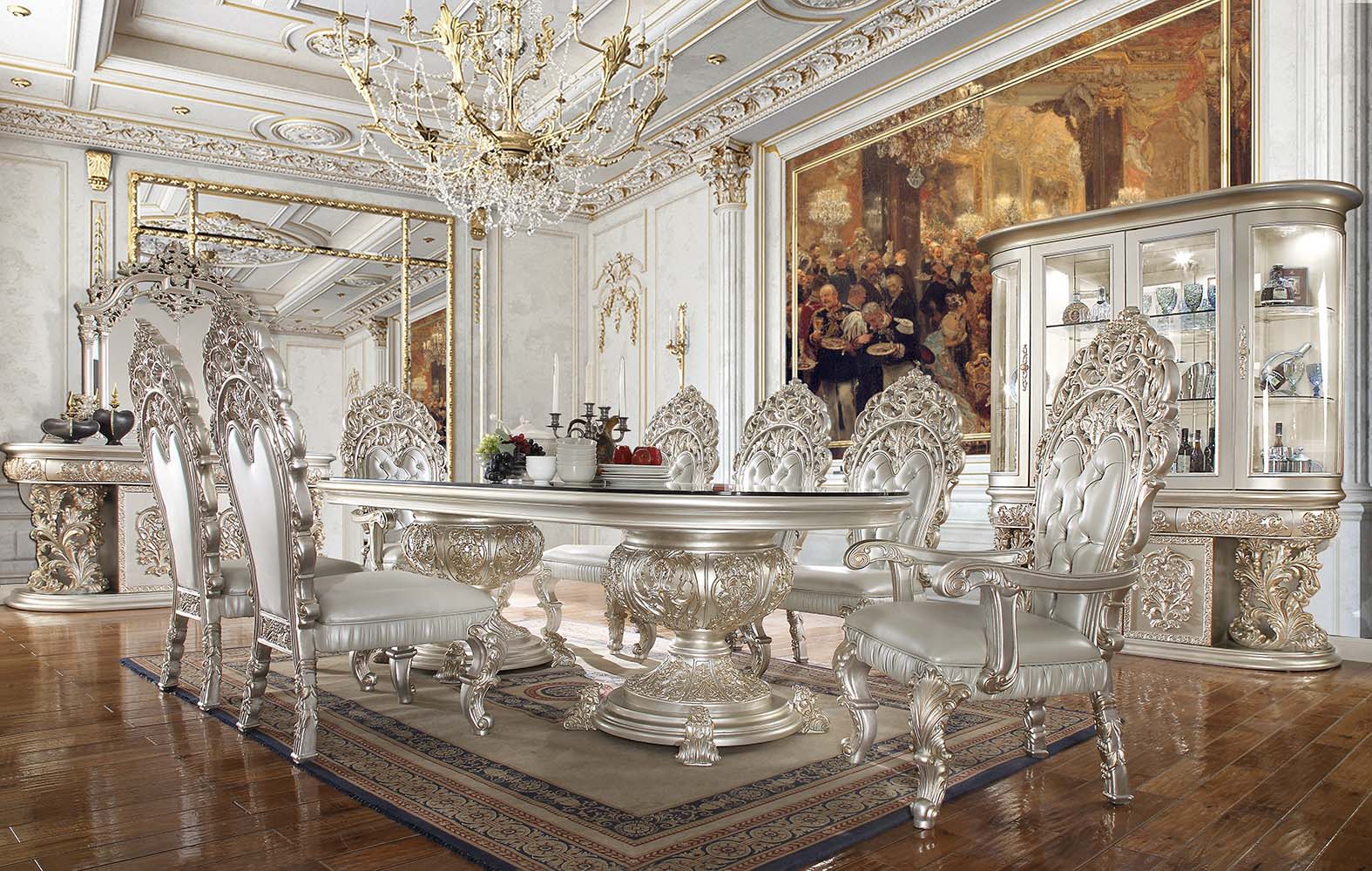 Sandoval - Dining Table - Champagne - Urban Living Furniture (Los Angeles, CA)