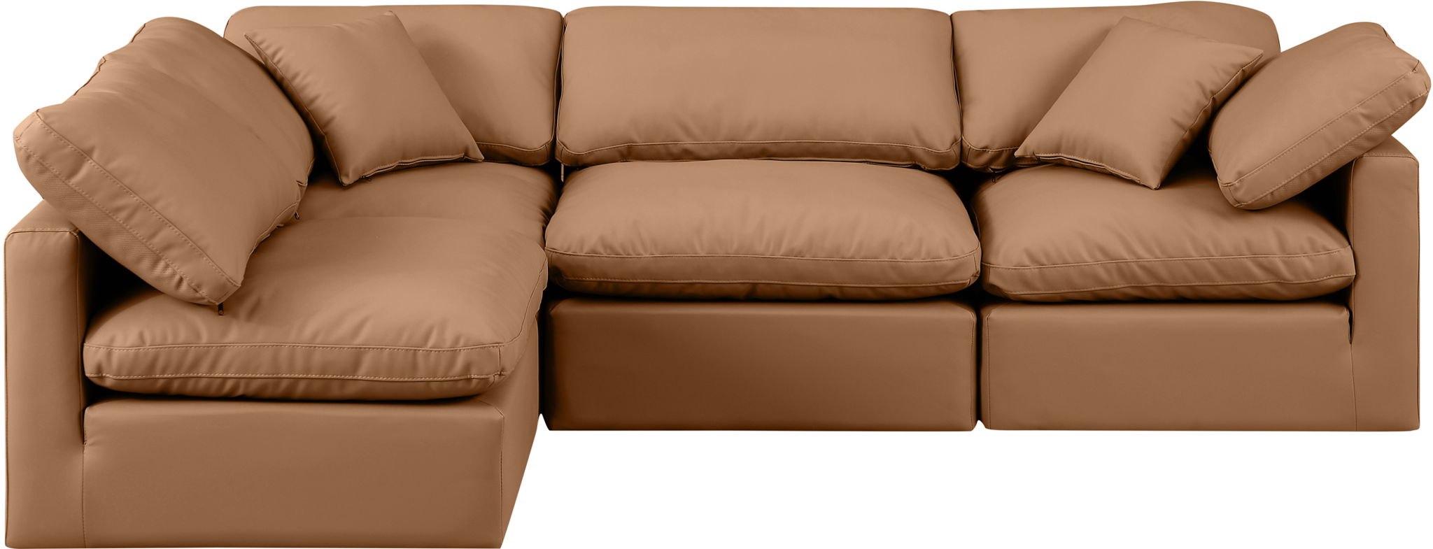 Indulge - Faux Leather 4 Piece Modular Sectional - Urban Living Furniture (Los Angeles, CA)