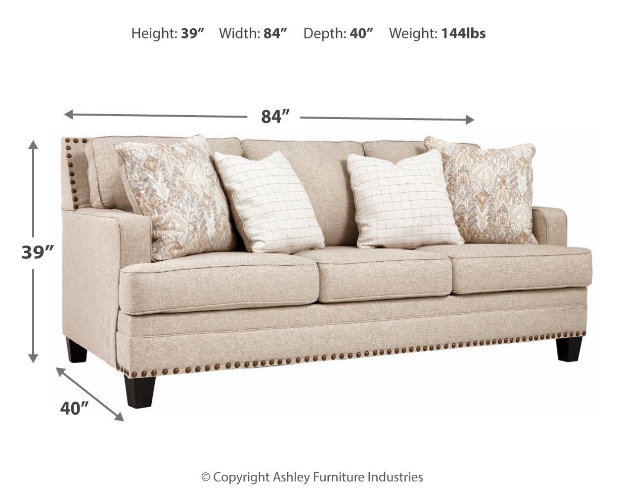 Claredon - Linen - Sofa - Urban Living Furniture (Los Angeles, CA)