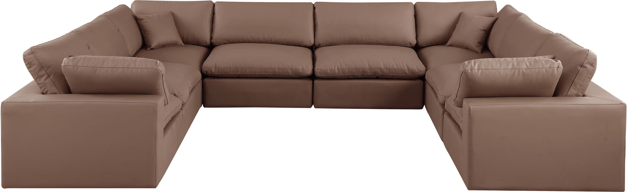 Comfy - 8 Piece Faux Leather Modular Sectional - Urban Living Furniture (Los Angeles, CA)
