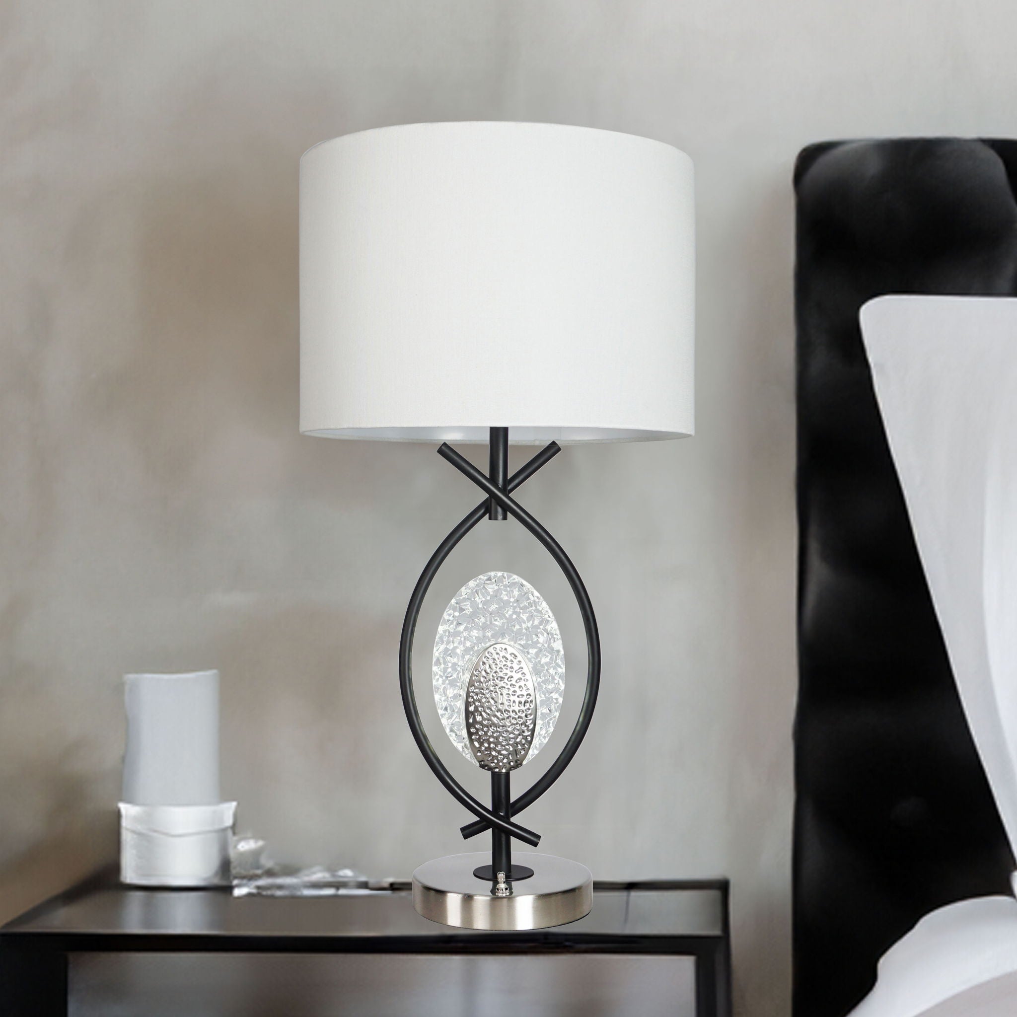 Table Lamp - Black and White - Urban Living Furniture (Los Angeles, CA)