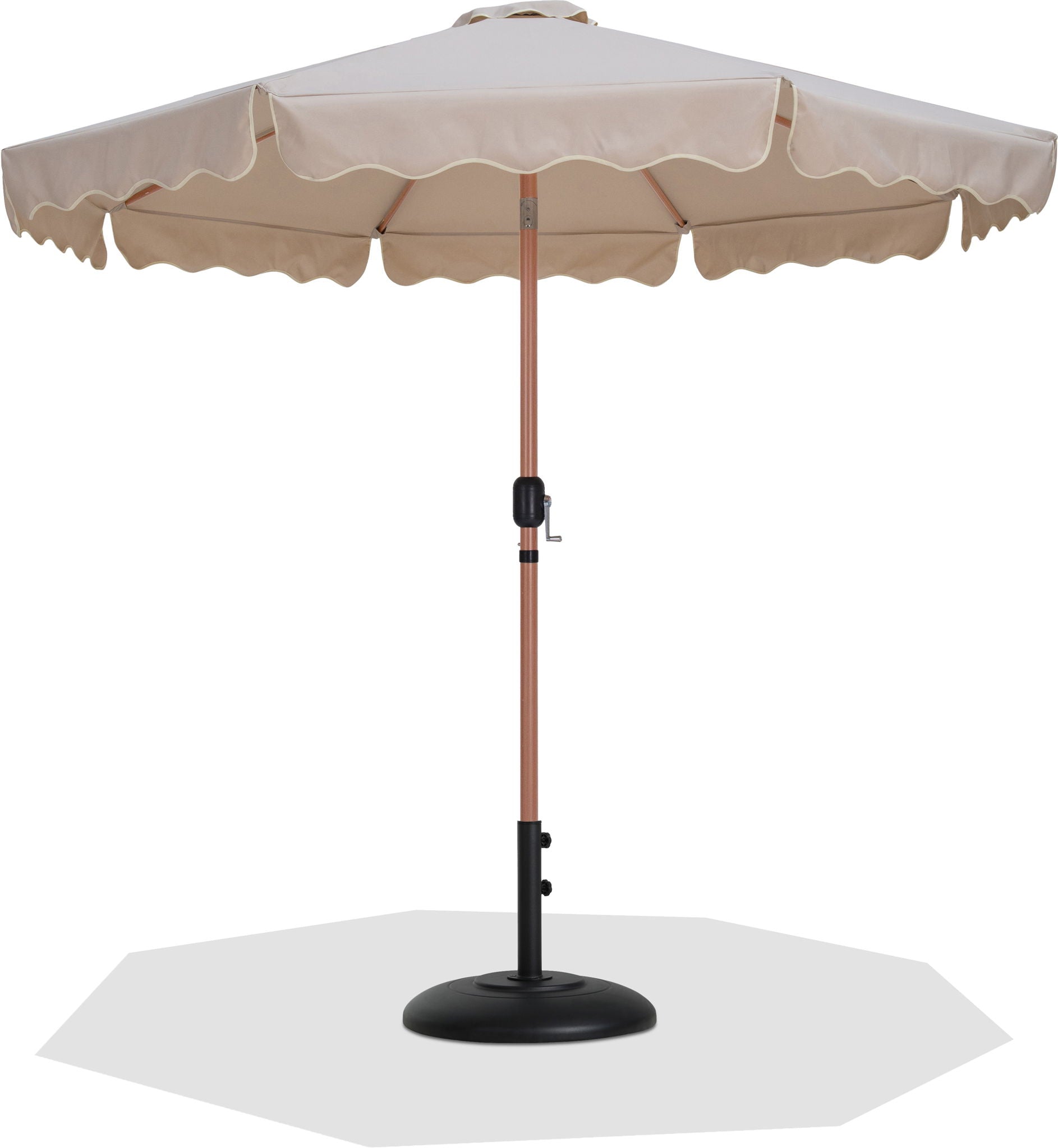 Amalfi - Patio Umbrella - Black Base / Light Brown Pole - Urban Living Furniture (Los Angeles, CA)
