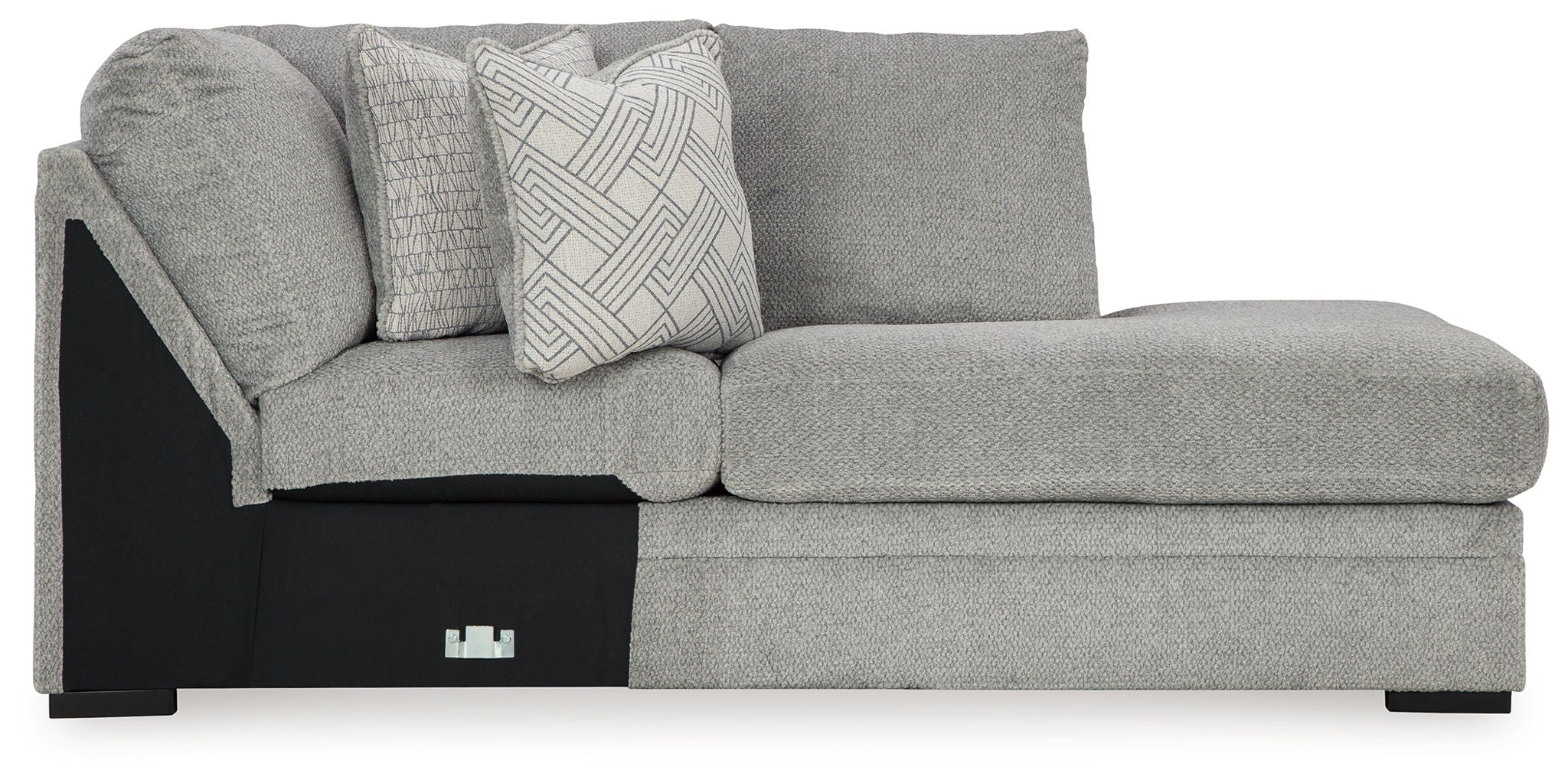 Casselbury - Cement - Raf Corner Chaise - Urban Living Furniture (Los Angeles, CA)