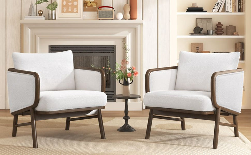 Upholstered Accent Armchair For Living Room