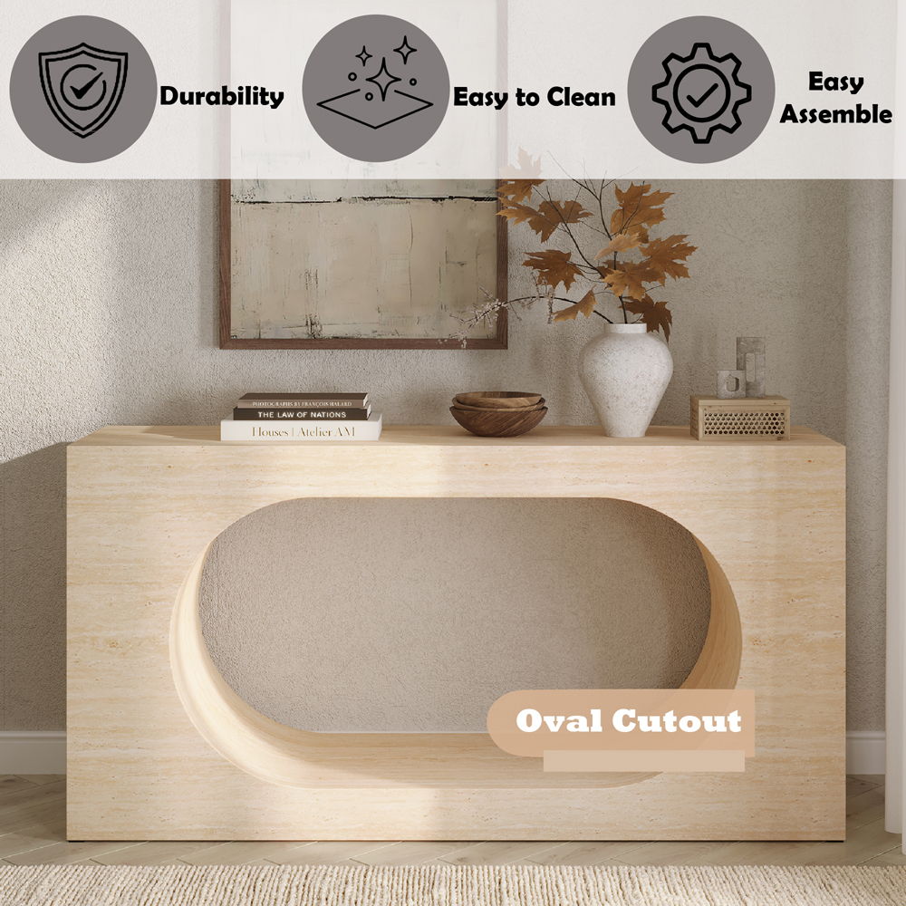 Inca - Console Table - Beige - Urban Living Furniture (Los Angeles, CA)