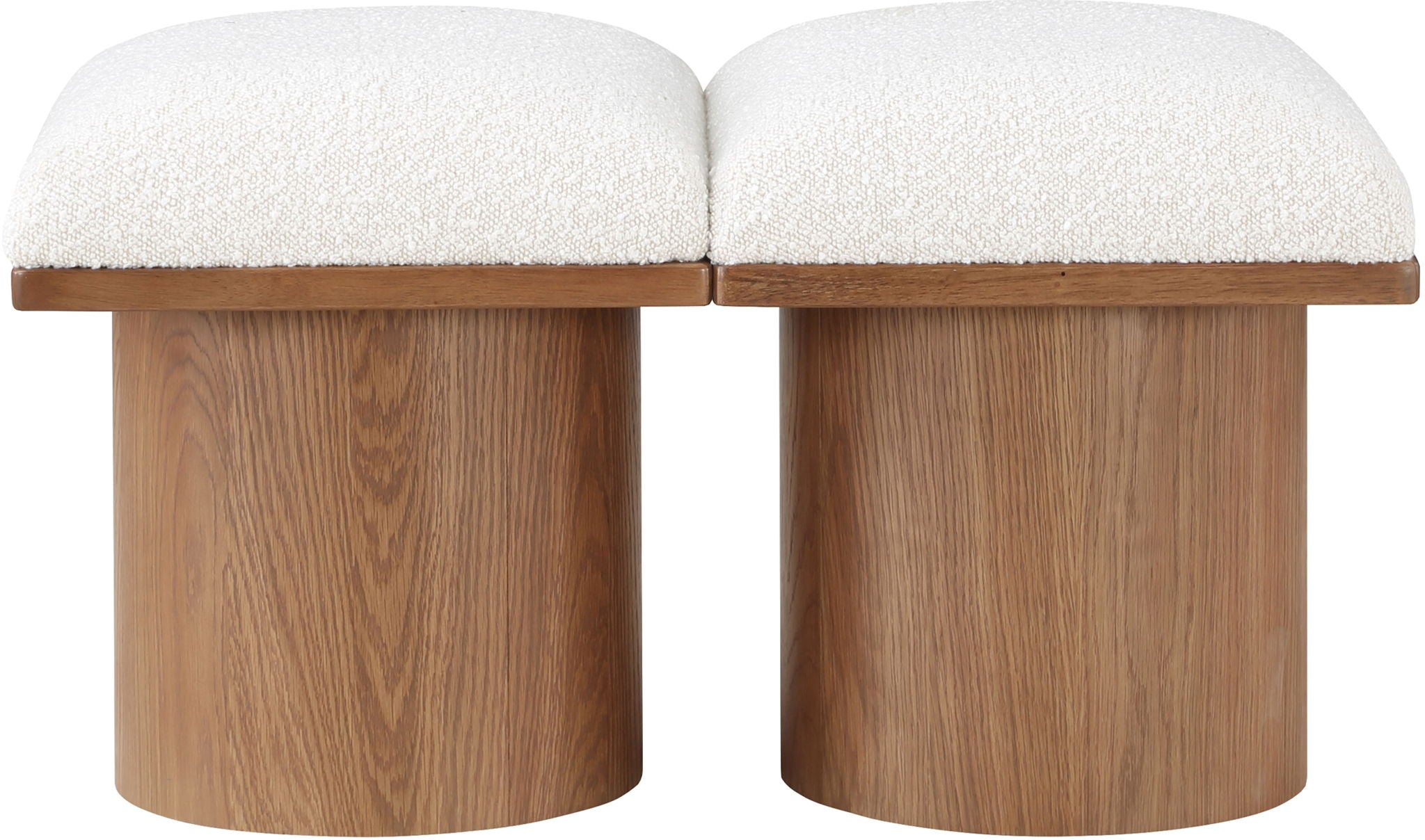 Pavilion - 2 Piece Modular Bench With Brown Base