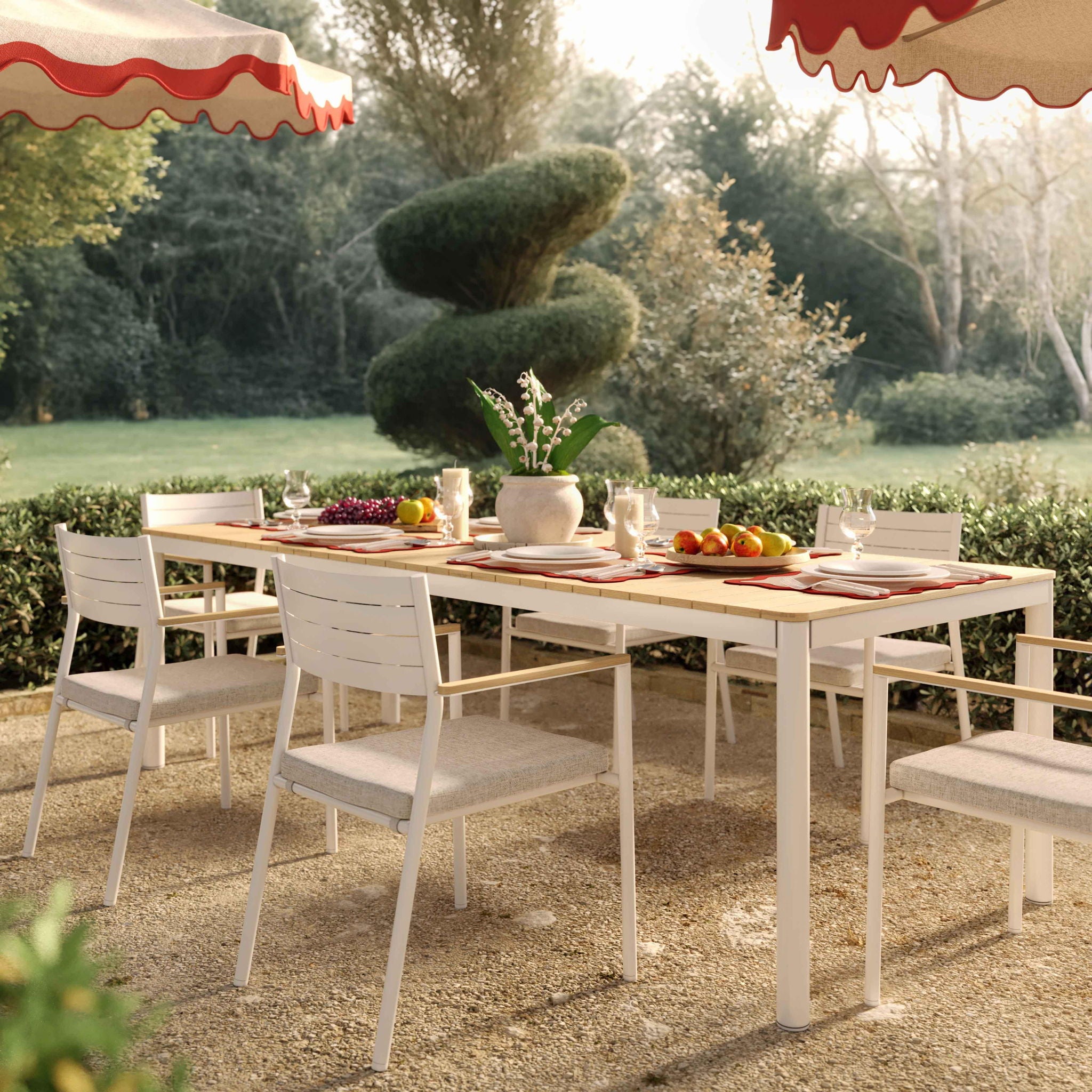 Sardinia - Outdoor Dining Table - Light Teak - Urban Living Furniture (Los Angeles, CA)