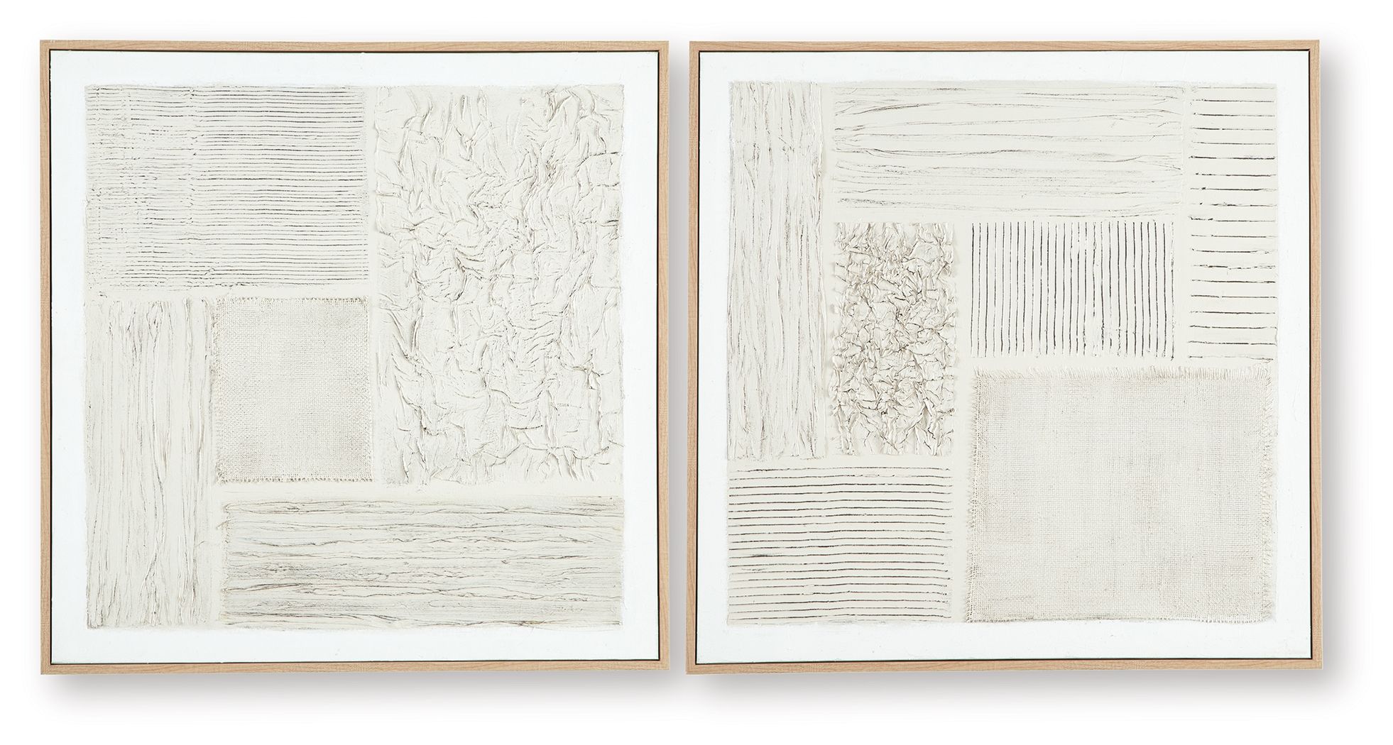 Andorfield - Wall Art Set (Set of 2) - Beige / Black / White