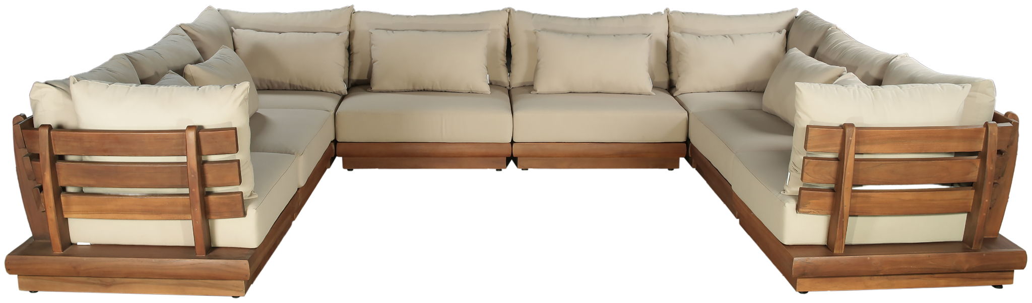 Mirella - 8 Piece Water Resistant Fabric Upholstered Outdoor Patio Modular Sectional - Urban Living Furniture (Los Angeles, CA)