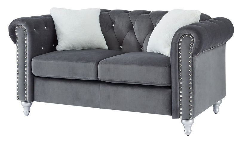 Modern Loveseat For Cozy Interiors - Gray