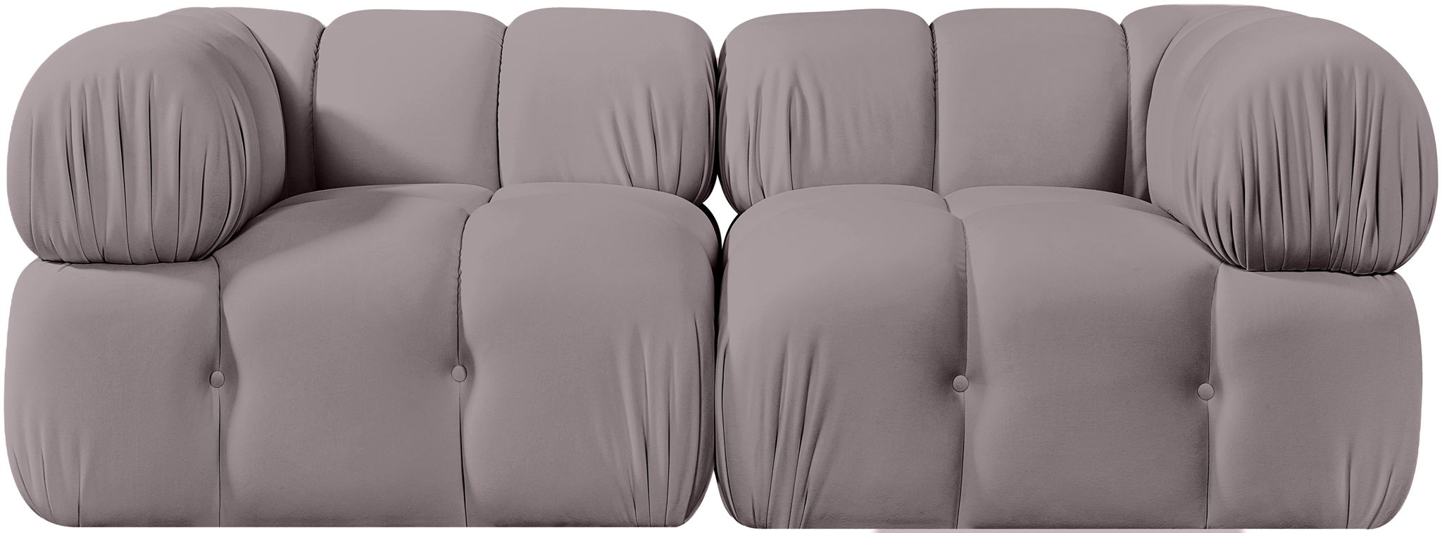 Orin - Velvet Performance Fabric Upholstered 2 Piece Modular Sofa (2 Corner Chairs) - Urban Living Furniture (Los Angeles, CA)