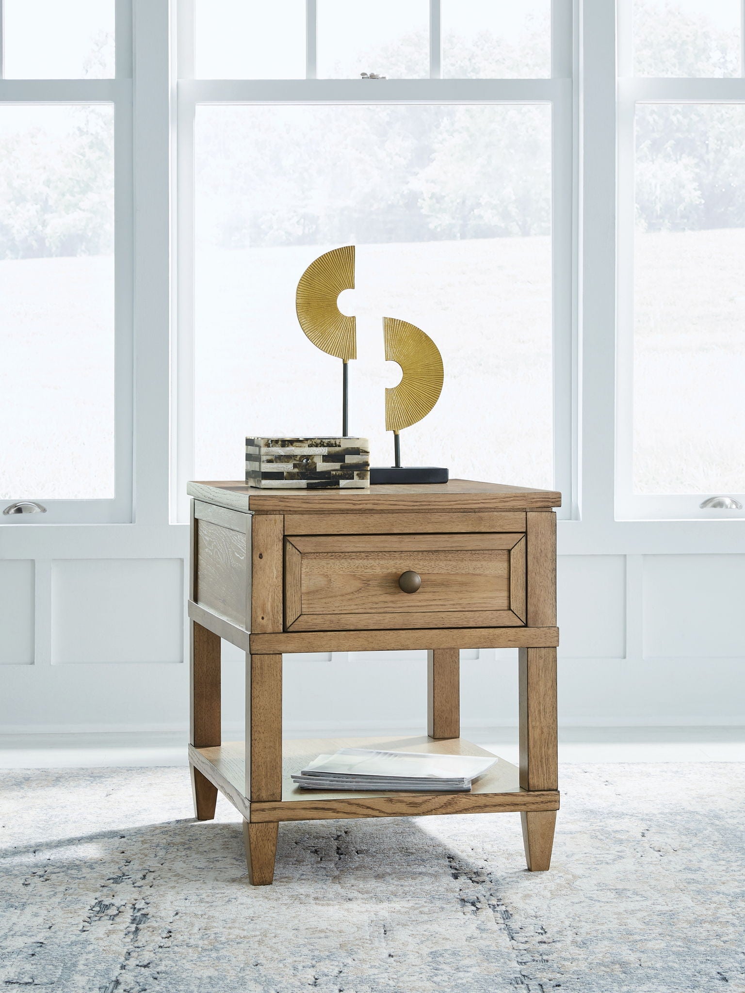 Sharlance - Light Brown - Rectangular End Table - Urban Living Furniture (Los Angeles, CA)