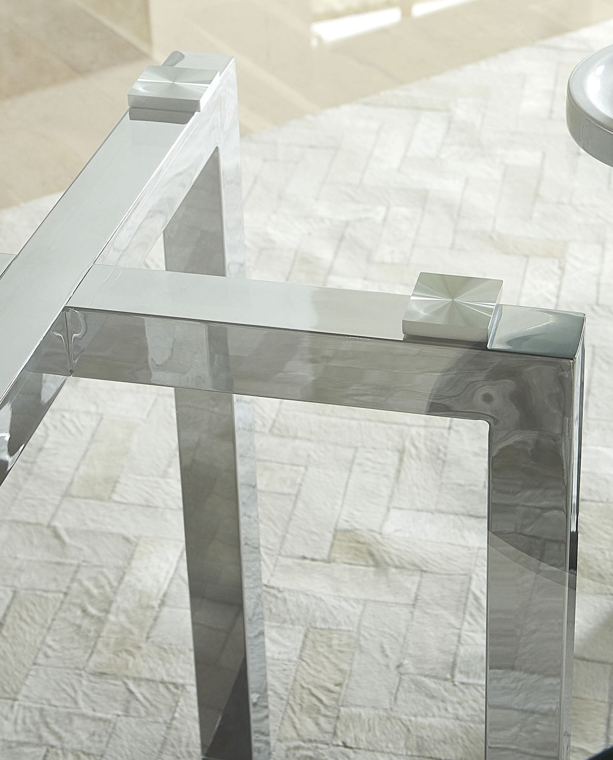 Amalfi - Round Glass Top Table